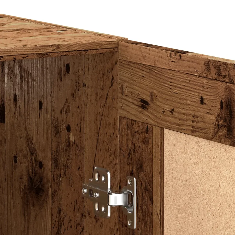 Armoire murale vieux bois 69,5x34x90 cm bois d'ingénierie - 8