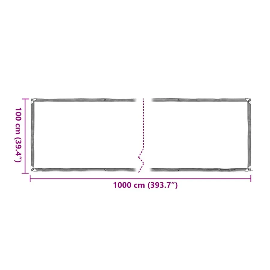 Housse de protection plantes avec œillets 1x10 m polyéthylène - 10