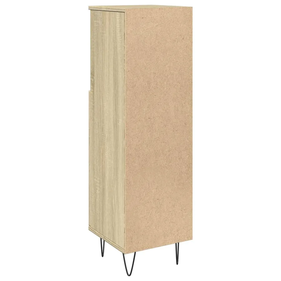 Armoire salle de bain chêne sonoma 30x30x100 cm - 6