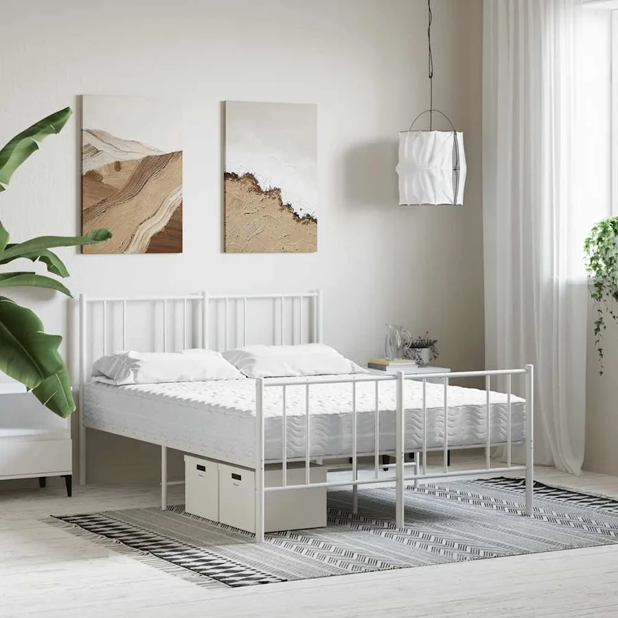 Matelas en mousse blanc 120x220 cm dureté H2 H3 - 2