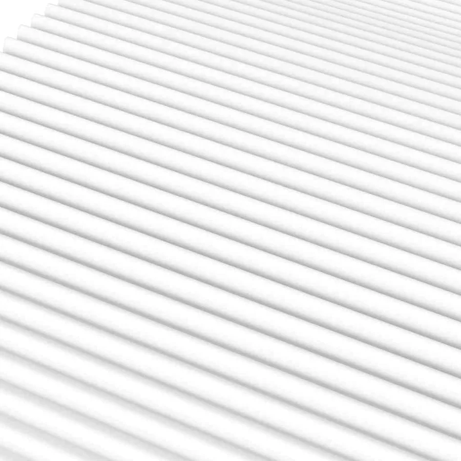 Matelas en mousse blanc 120x220 cm dureté H2 H3 - 5