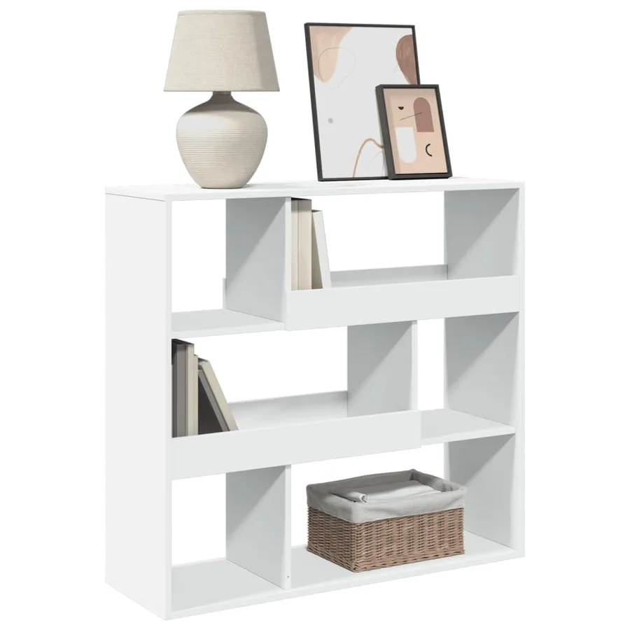 Cloison de séparation blanc 100x33x94,5 cm bois d'ingénierie - 3