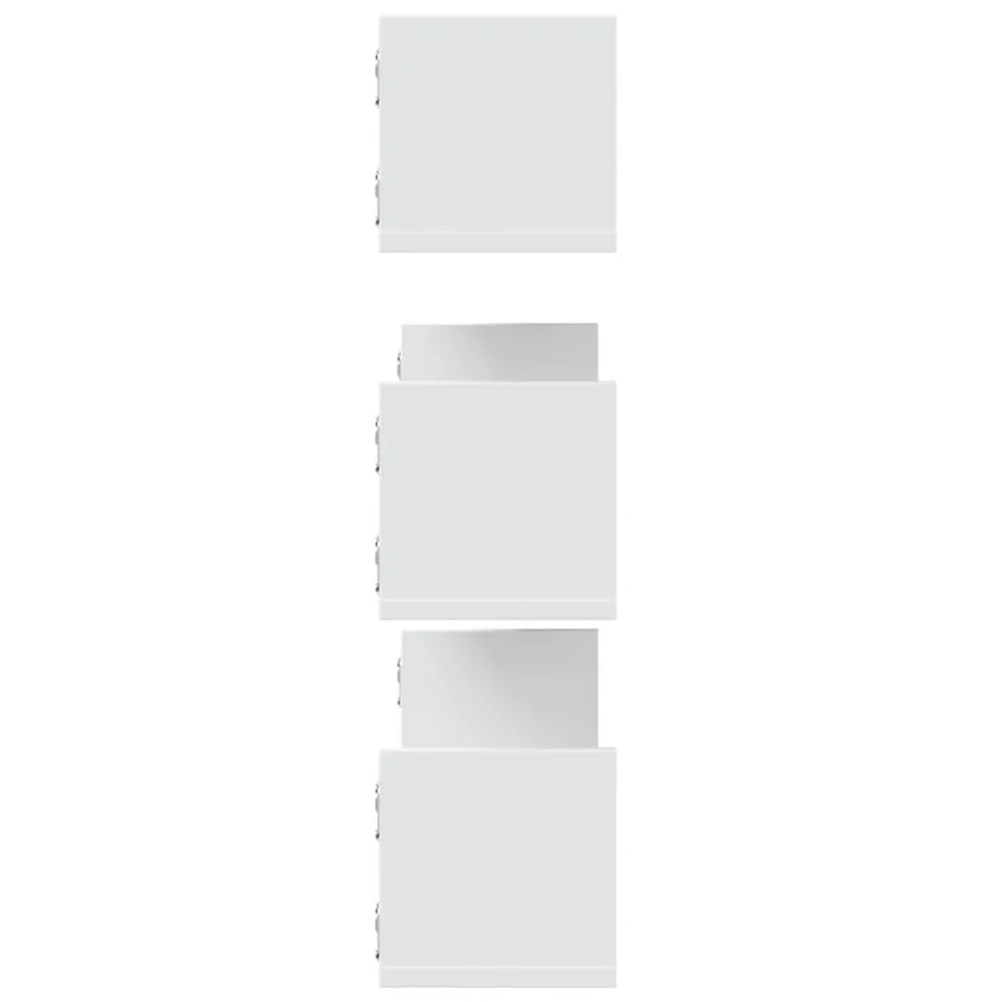 Étagères murales 3 pcs blanc 80x18x18 cm bois d'ingénierie - 5