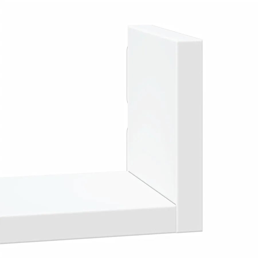 Étagères murales 3 pcs blanc bois d'ingénierie - 7
