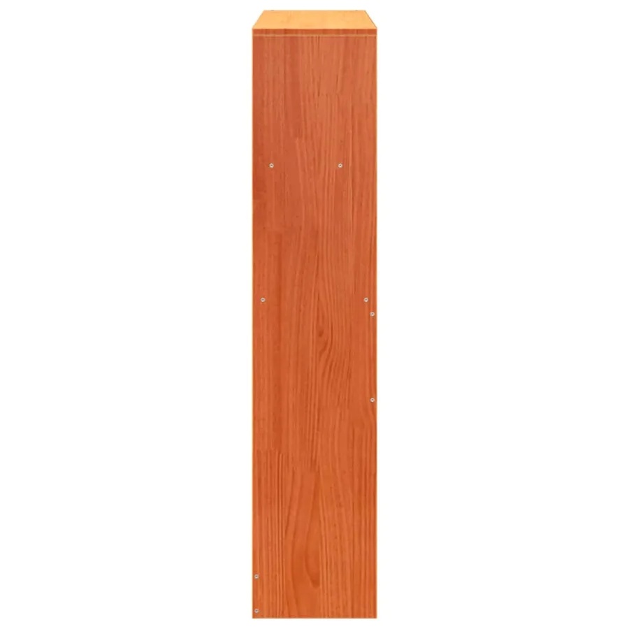 Tête de lit avec rangement cire marron 100cm bois massif de pin - 5