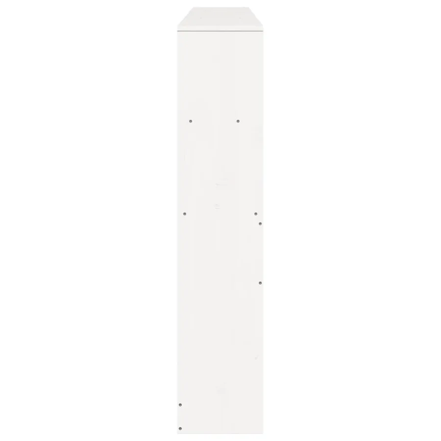 Tête de lit avec rangement blanc 180 cm bois massif de pin - 5