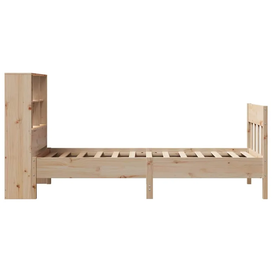 Cadre de lit sans matelas 90x190 cm bois de pin massif - 7