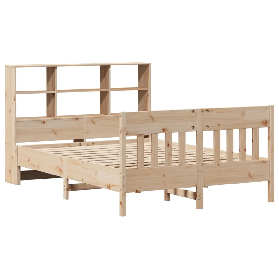 Cadre de lit sans matelas 140x200 cm bois massif de pin - 3