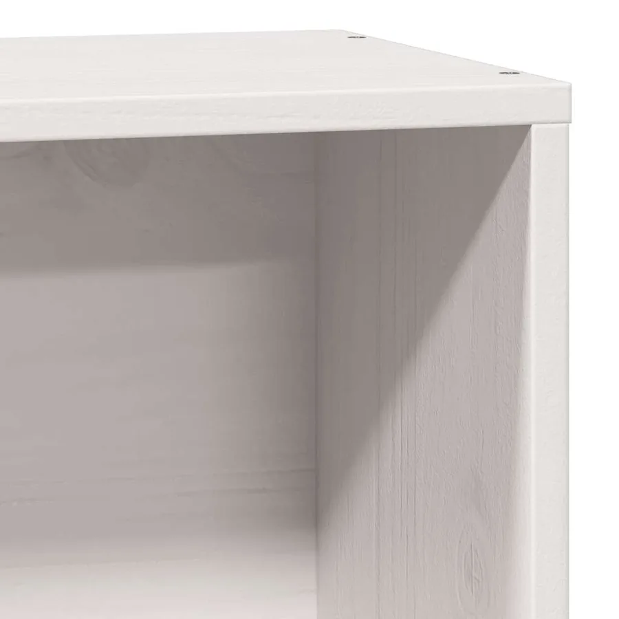 Cadre de lit sans matelas blanc 75x190 cm bois de pin massif - 10