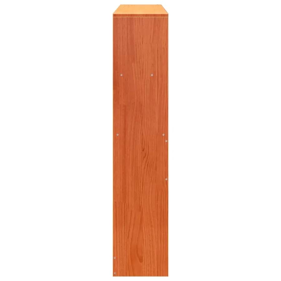 Tête de lit avec rangement cire marron 150cm bois massif de pin - 5