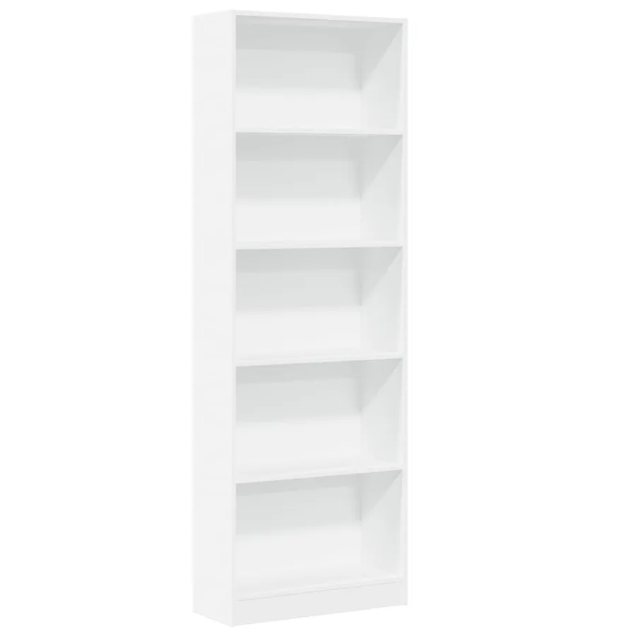 Bibliothèque Blanc 60x24x176 cm Bois d'ingénierie - 2