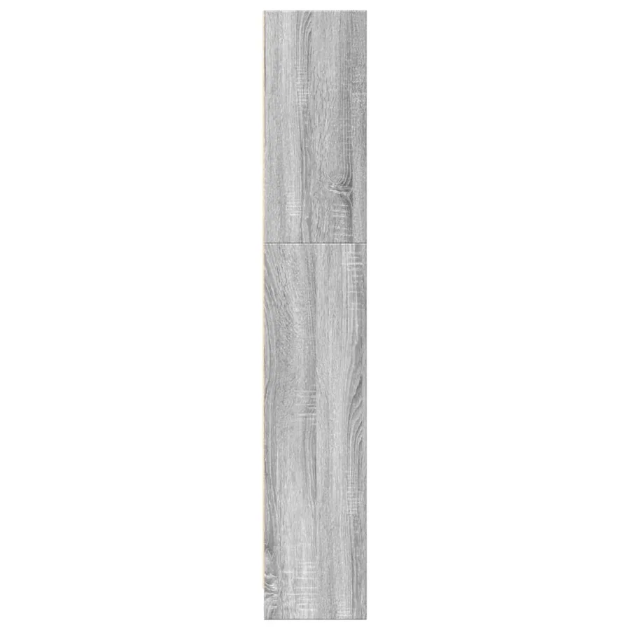 Bibliothèque sonoma gris 80x24x143 cm bois d'ingénierie - 6