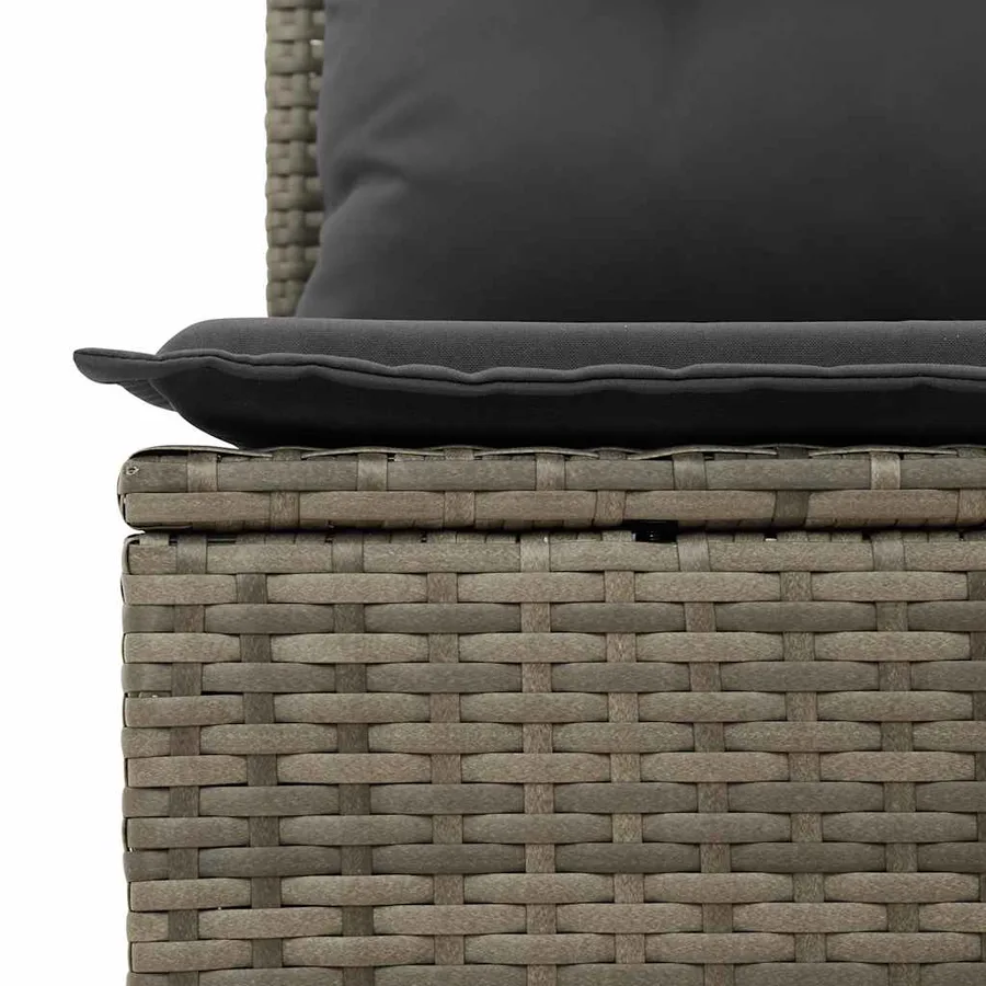 Ensemble de canapés de jardin 11 pcs et coussins rotin acacia - 11