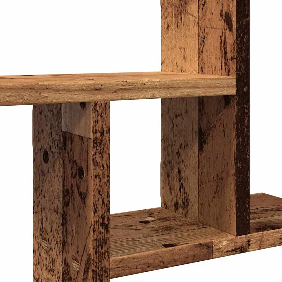 Étagères murales 2 pcs vieux bois 38x12x38 cm bois d'ingénierie - 9