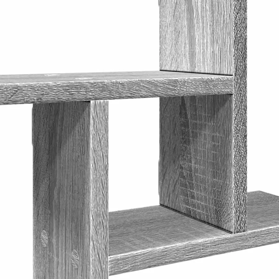 Étagères murales 2pcs sonoma gris 38x12x38 cm bois d’ingénierie - 9