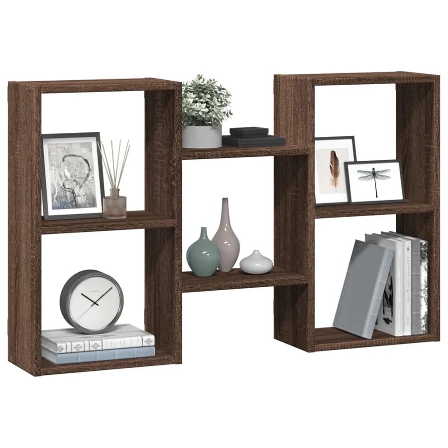 Étagère murale chêne marron 96x18x60 cm bois d'ingénierie - 3