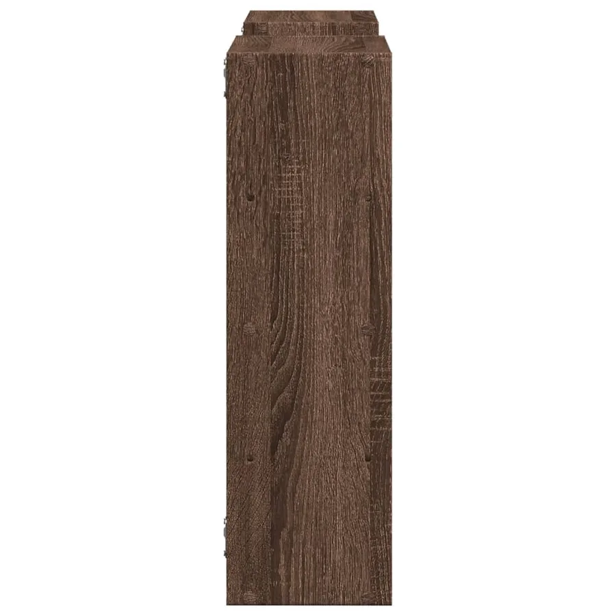 Étagère murale chêne marron 96x18x60 cm bois d'ingénierie - 5