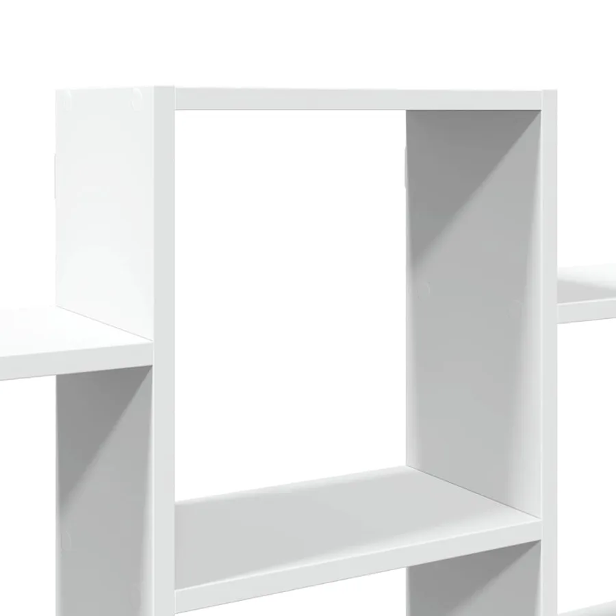 Étagère murale blanc 159x18x66 cm bois d'ingénierie - 6