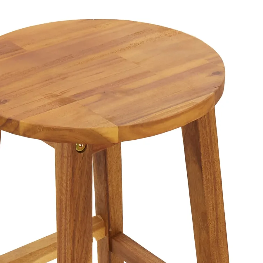 Ensemble de bar de jardin 5 pcs bois d'acacia solide - 9