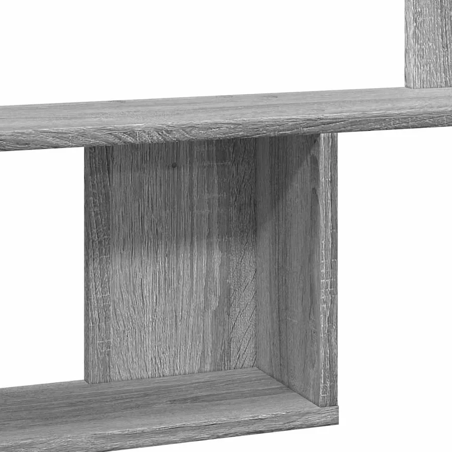Étagère murale sonoma gris 100x15x70 cm bois ingénierie - 7