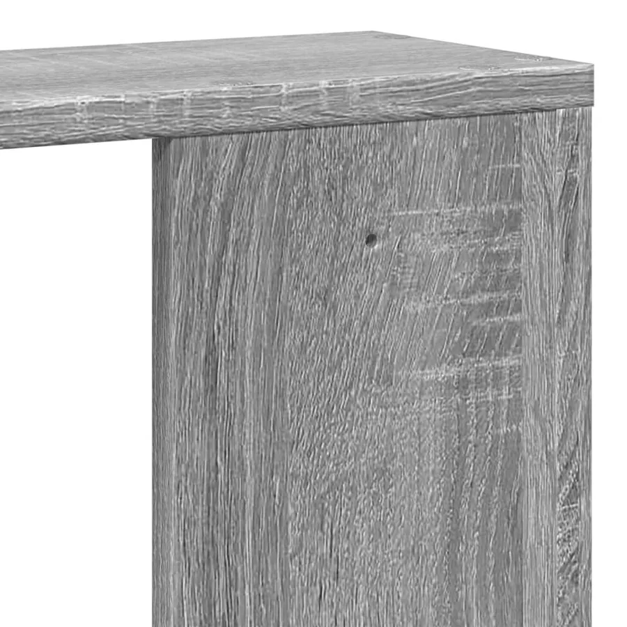 Étagère murale sonoma gris 100x15x70 cm bois ingénierie - 8