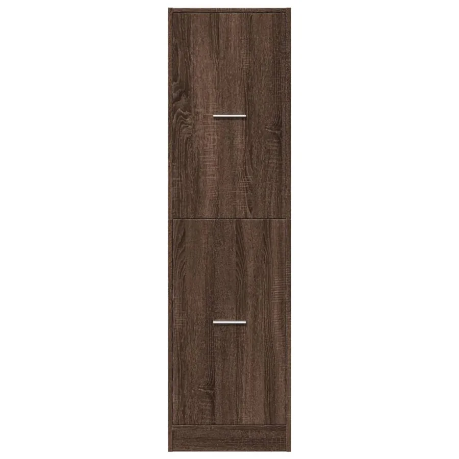 Armoire apothicaire chêne marron 40x41x144,5 cm bois ingénierie - 5