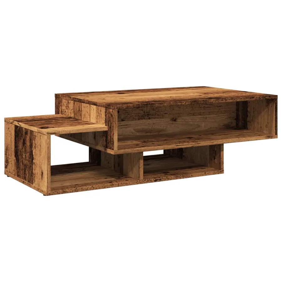 Table basse vieux bois 105x55x32 cm bois d'ingénierie - 2