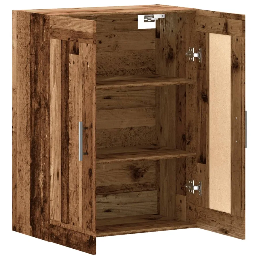 Armoire murale vieux bois 69,5x34x90 cm bois d'ingénierie - 7