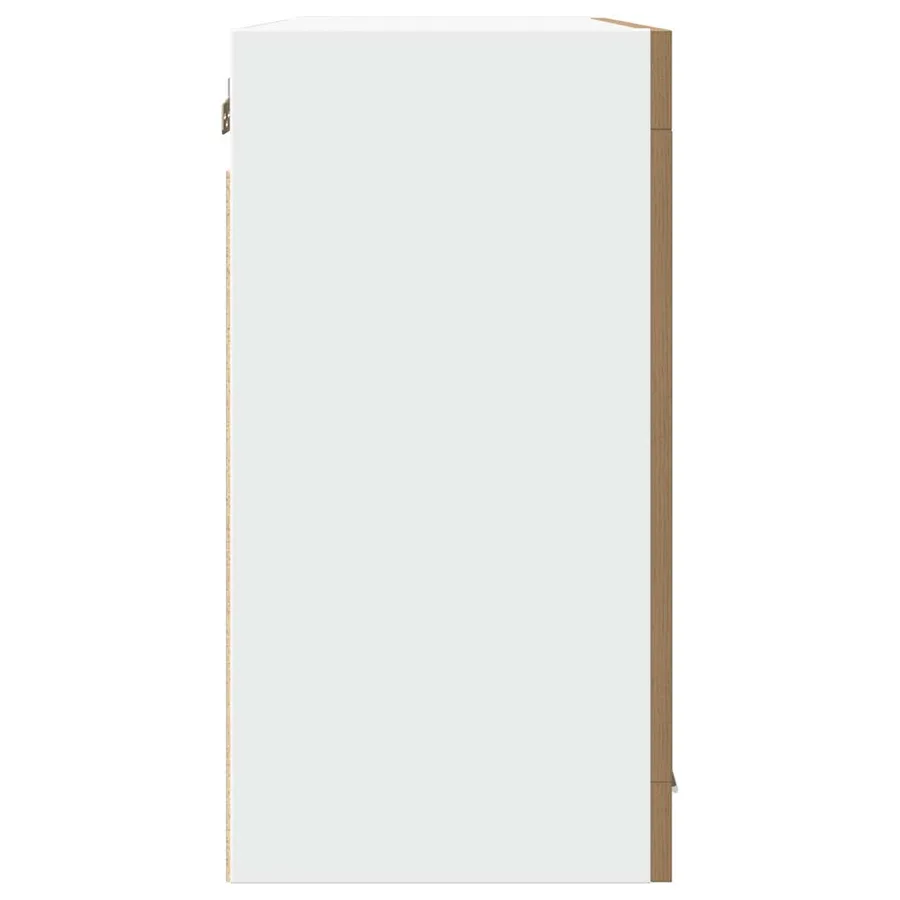 Vitrine suspendue "Lyon" Chêne artisanal 80 x 31 x 60 cm Bois d'ingénierie - 5