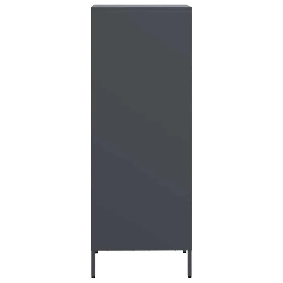 Buffet haut anthracite 39x35x103,5 cm acier - 6