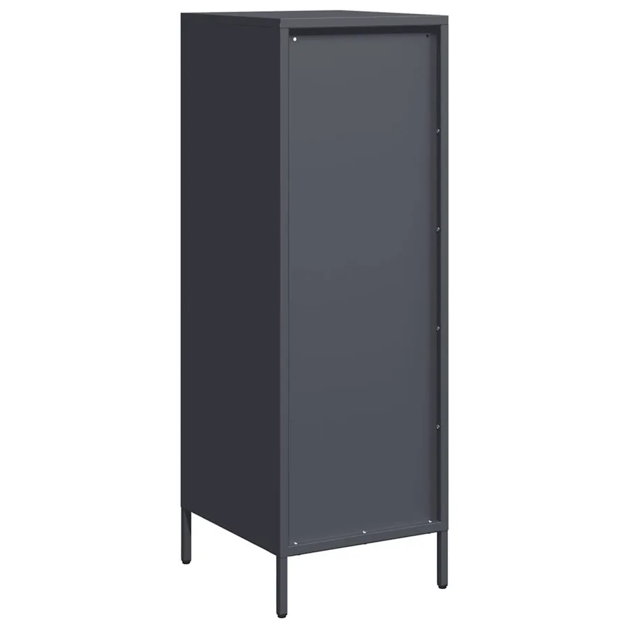 Buffet haut anthracite 39x35x103,5 cm acier - 7