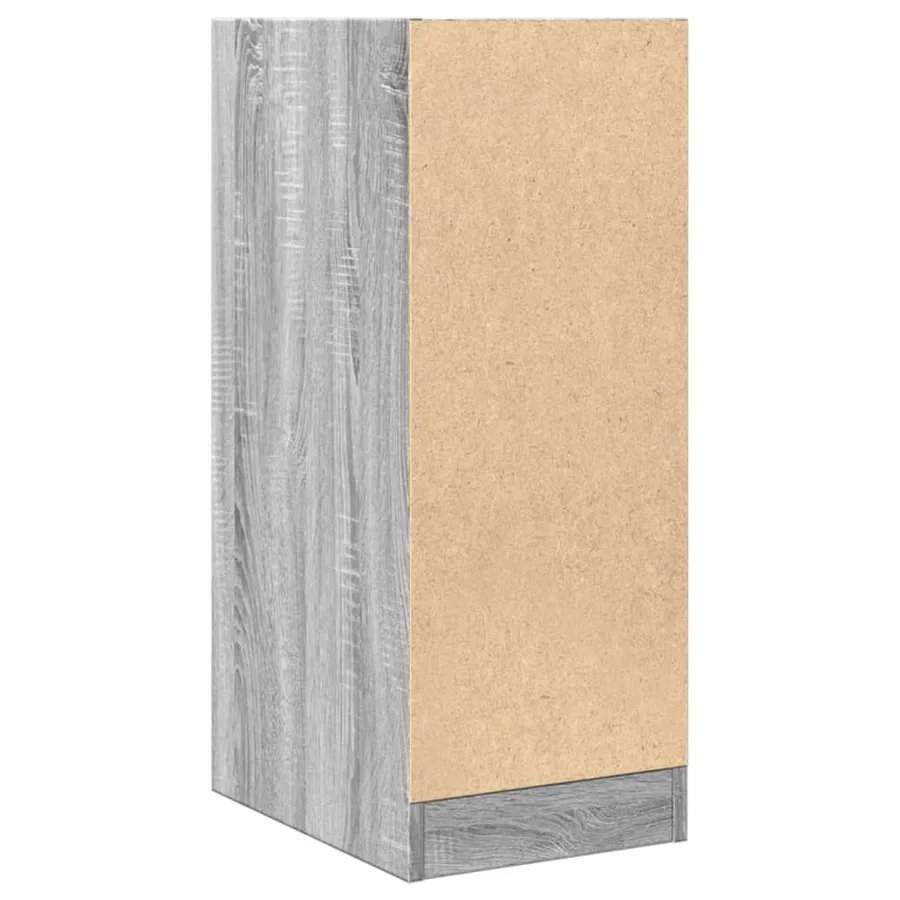 Armoire apothicaire sonoma gris 30x41x77,5 cm bois d'ingénierie - 6