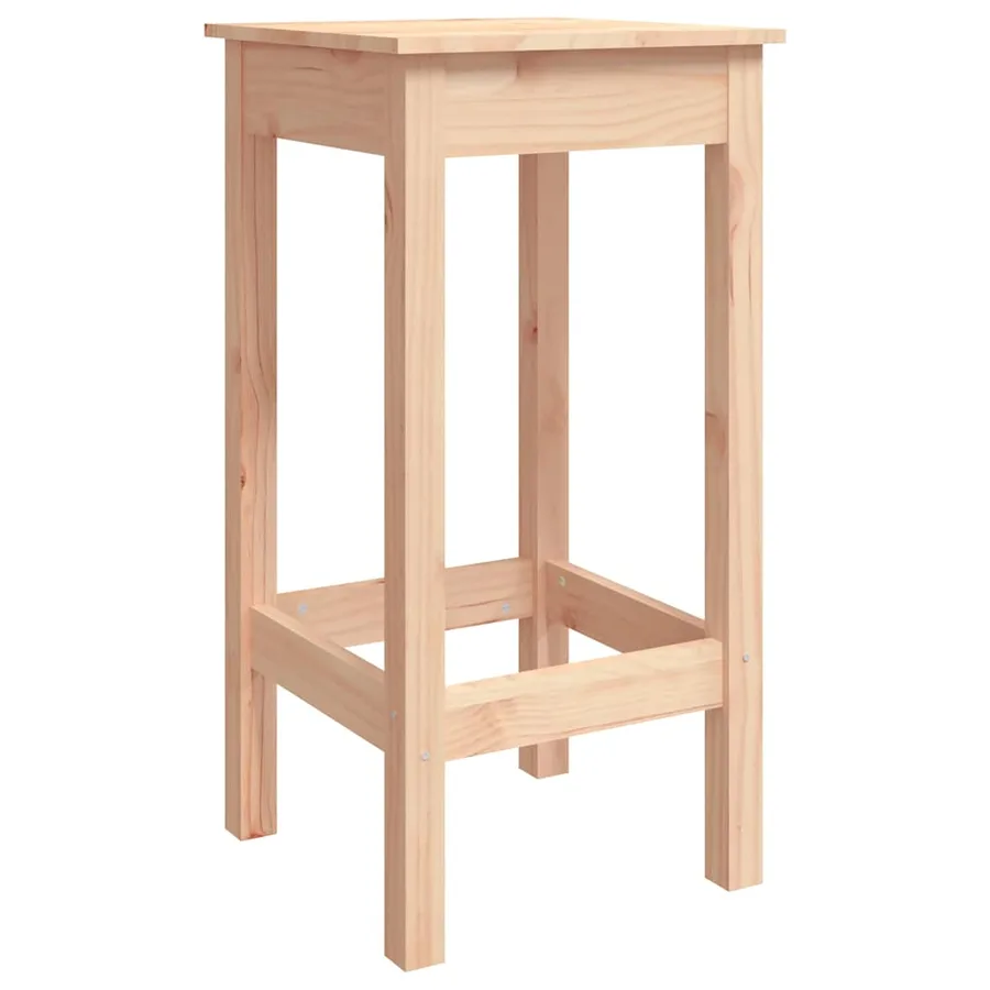 Ensemble de bar de jardin 7 pcs Bois de pin massif - 7