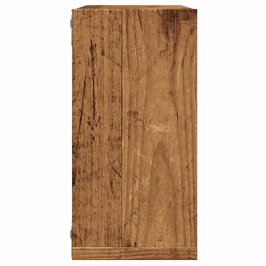 Étagères cube murales 2 pcs vieux bois 30x15x30 cm - 6