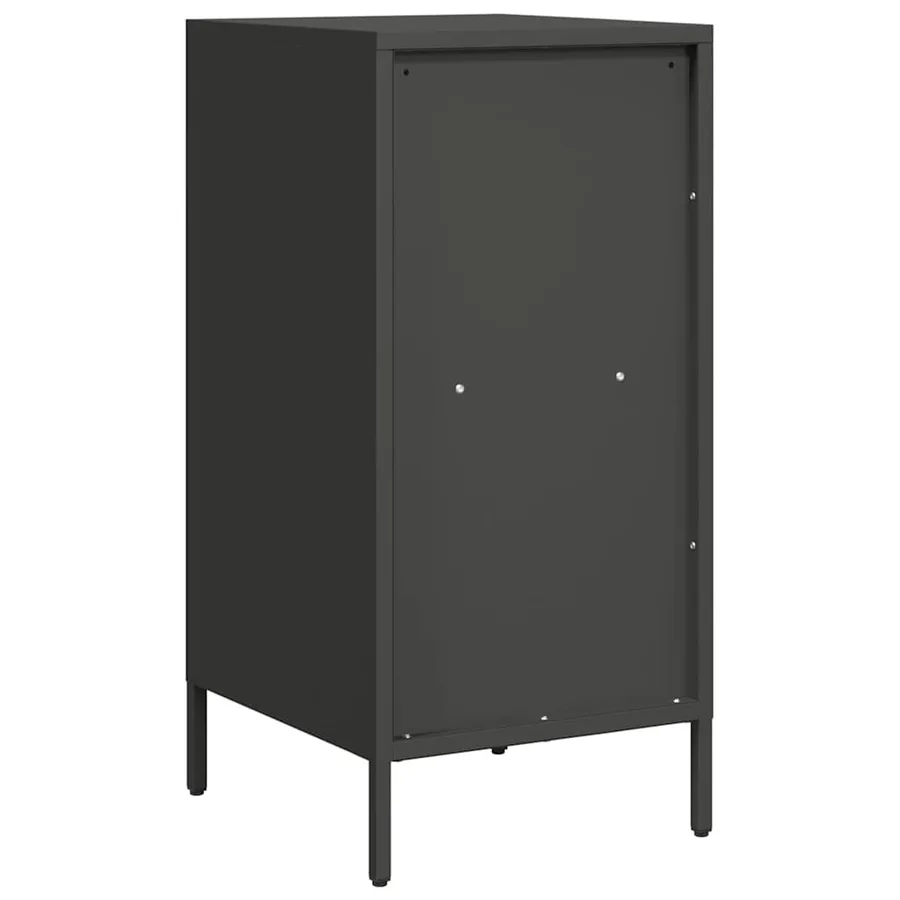 Buffet noir 35x39x73,5 cm acier laminé à froid - 7