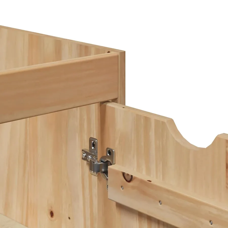Meuble de lavabo de salle de bain OTTA 59x40x80 cm bois massif - 8