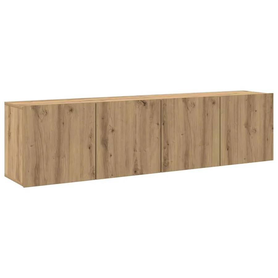 Meubles TV muraux 2 pcs chêne artisanal 80x30x41 cm - 2