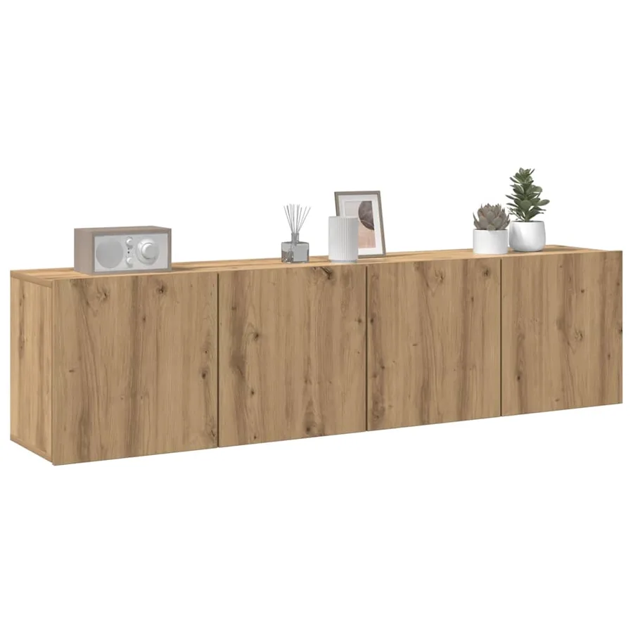 Meubles TV muraux 2 pcs chêne artisanal 80x30x41 cm - 3
