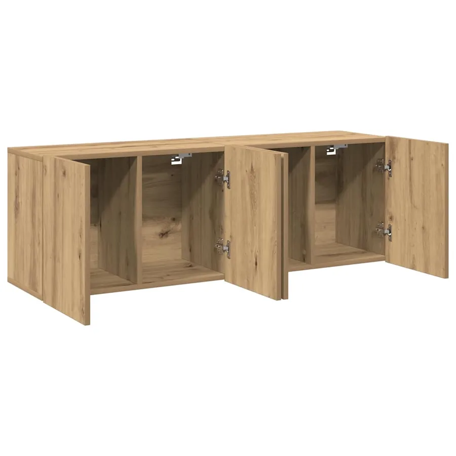 Meubles TV muraux 2 pcs chêne artisanal 80x30x41 cm - 4