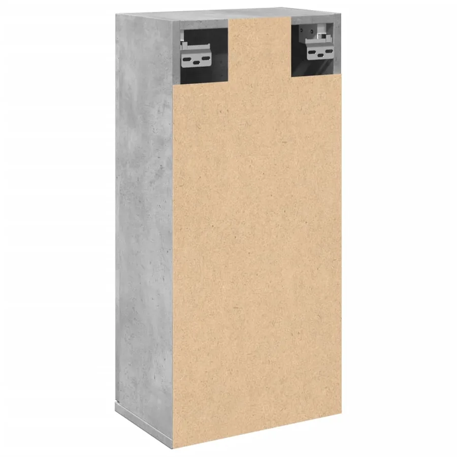 Armoire de salle de bain murale Gris béton 32x20x67 cm - 6
