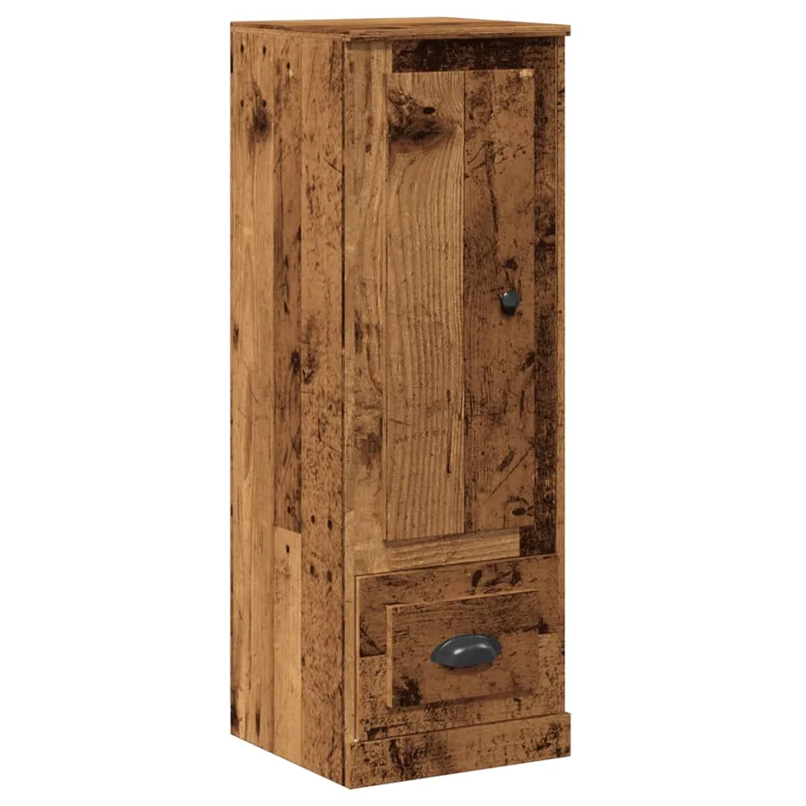 Buffet haut vieux bois 36x35,5x103,5 cm bois d'ingénierie - 2