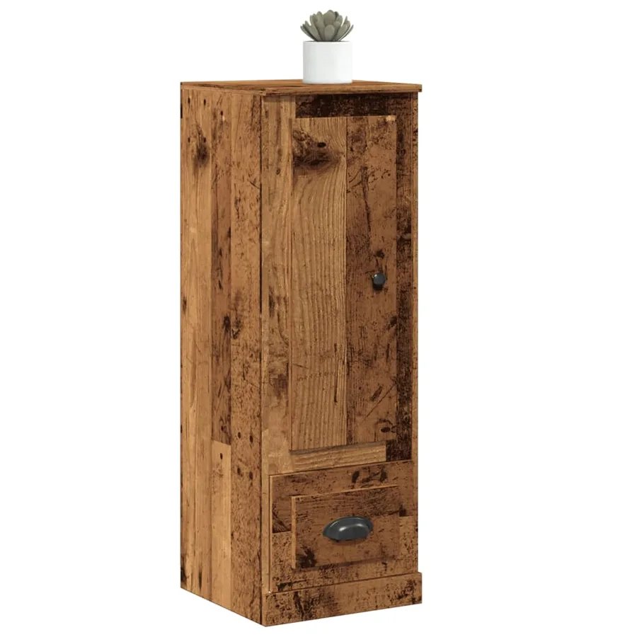Buffet haut vieux bois 36x35,5x103,5 cm bois d'ingénierie - 3