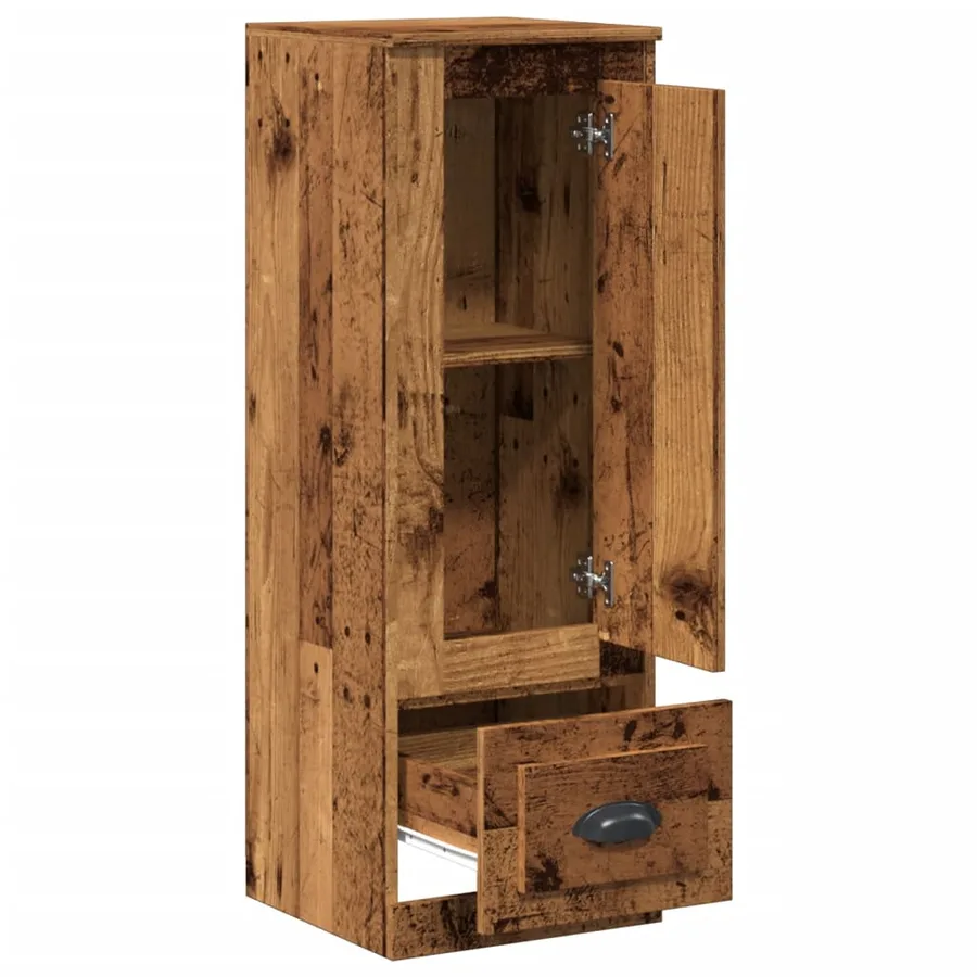 Buffet haut vieux bois 36x35,5x103,5 cm bois d'ingénierie - 5