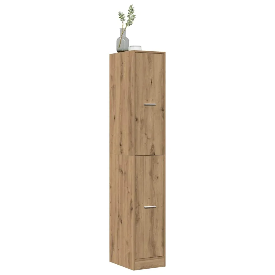 Armoire d'apothicaire chêne artisanal bois d'ingénierie - 3