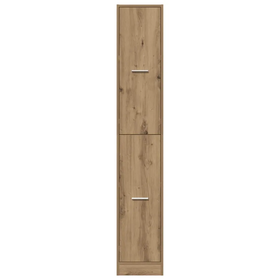 Armoire d'apothicaire chêne artisanal bois d'ingénierie - 6