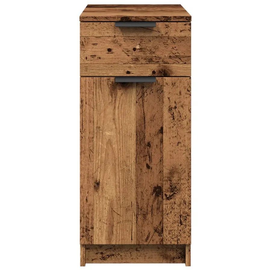 Armoire de bureau vieux bois 33x50x75 cm bois d'ingénierie - 5