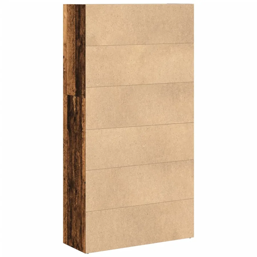 Bibliothèque vieux bois 80x30x152 cm bois d'ingénierie - 5