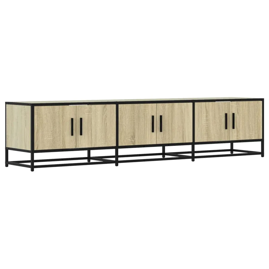 Meuble TV chêne sonoma 180x35x41 cm bois d'ingénierie - 2