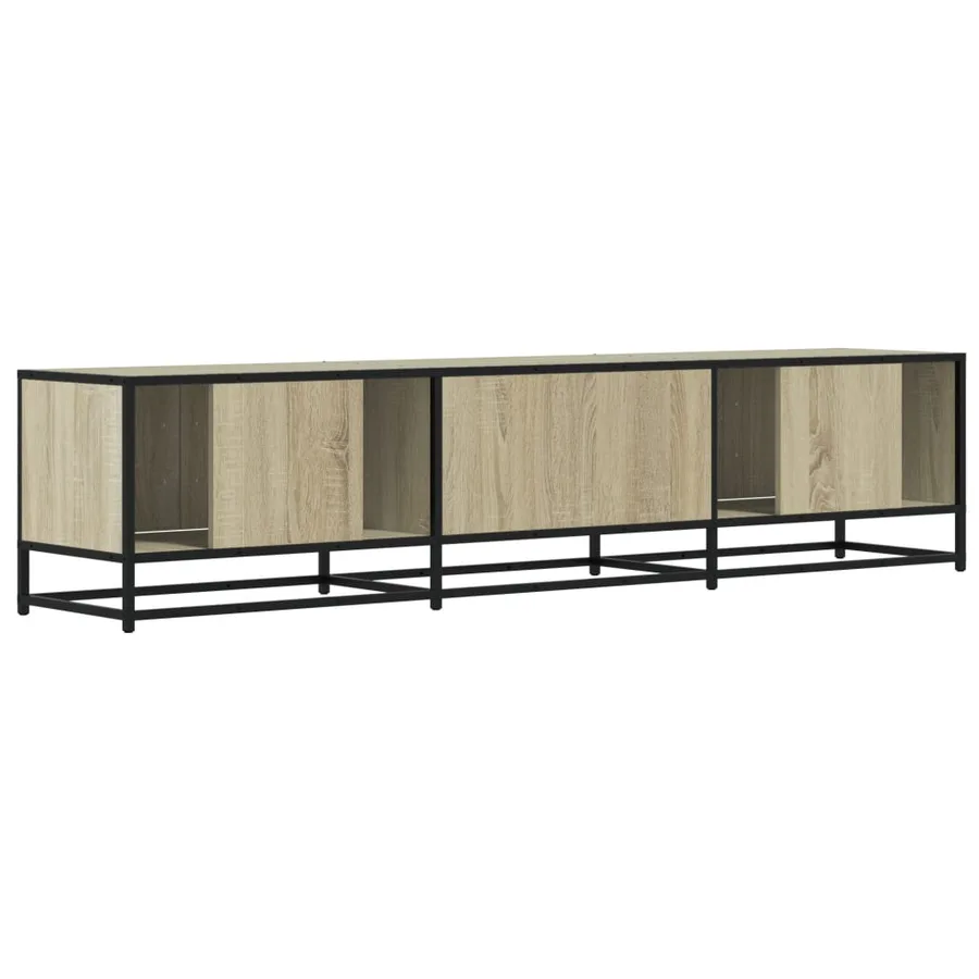 Meuble TV chêne sonoma 180x35x41 cm bois d'ingénierie - 6