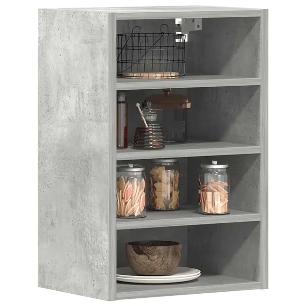 Armoire suspendue "Riga" Gris béton 40 x 29,5 x 60 cm Bois d'ingénierie